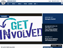 Tablet Screenshot of boonegroveathletics.com